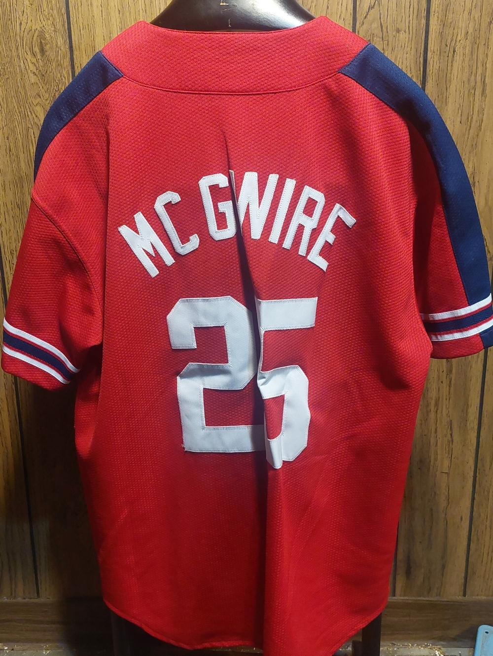 Mark McGwire St Louis Cardinals Jersey Starter Vintage 90s Large Button Down